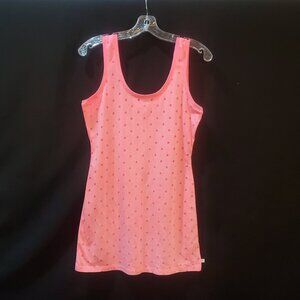 Victoria's Secret Tank Mini Dress Lounge Wear Bright Pink with Polka Dots